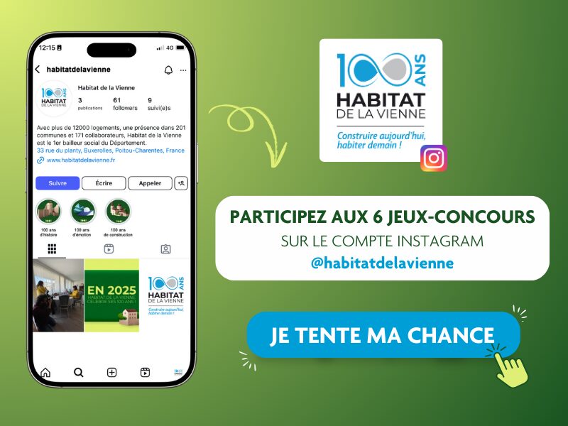 6 jeux-concours sur notre compte Instagram @habitatdelavienne